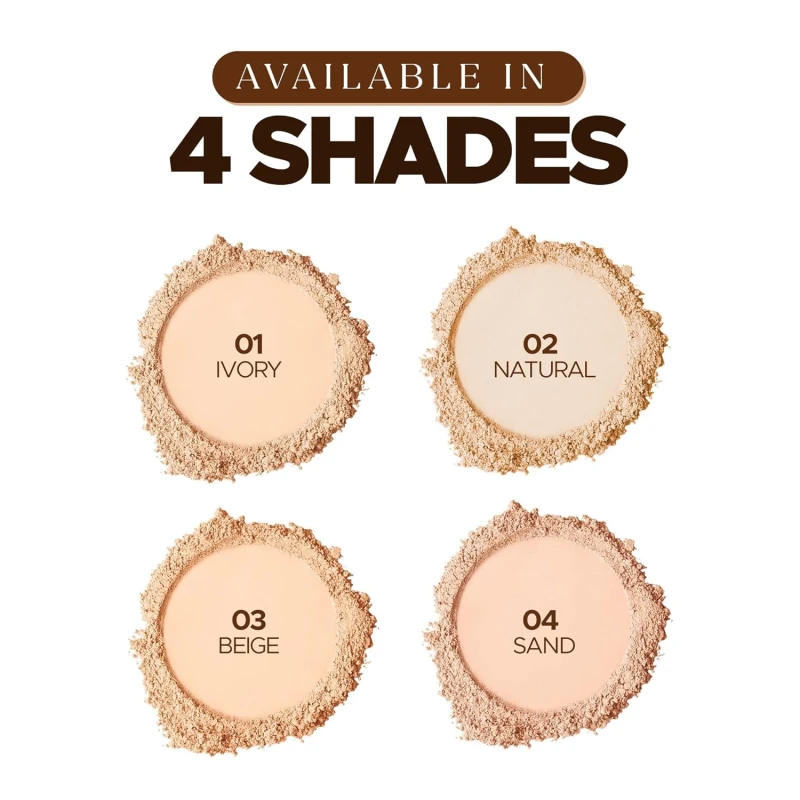 Hilary Rhoda Slay All Day Compact | 2 in 1 Compact | Matte & Shimmer Finish | Moisture-Infused & With Sponge | 20g (Beige - Shade 03) thumbnail 7